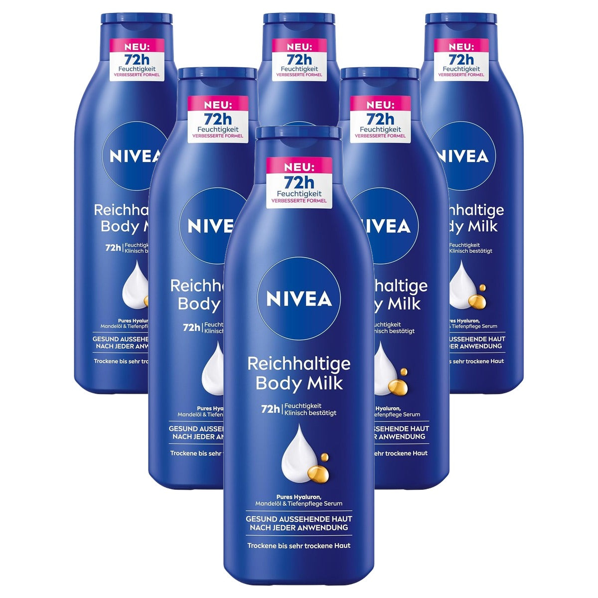NIVEA Rijke bodymilk 6 x 250 ml - Voordeelverpakking