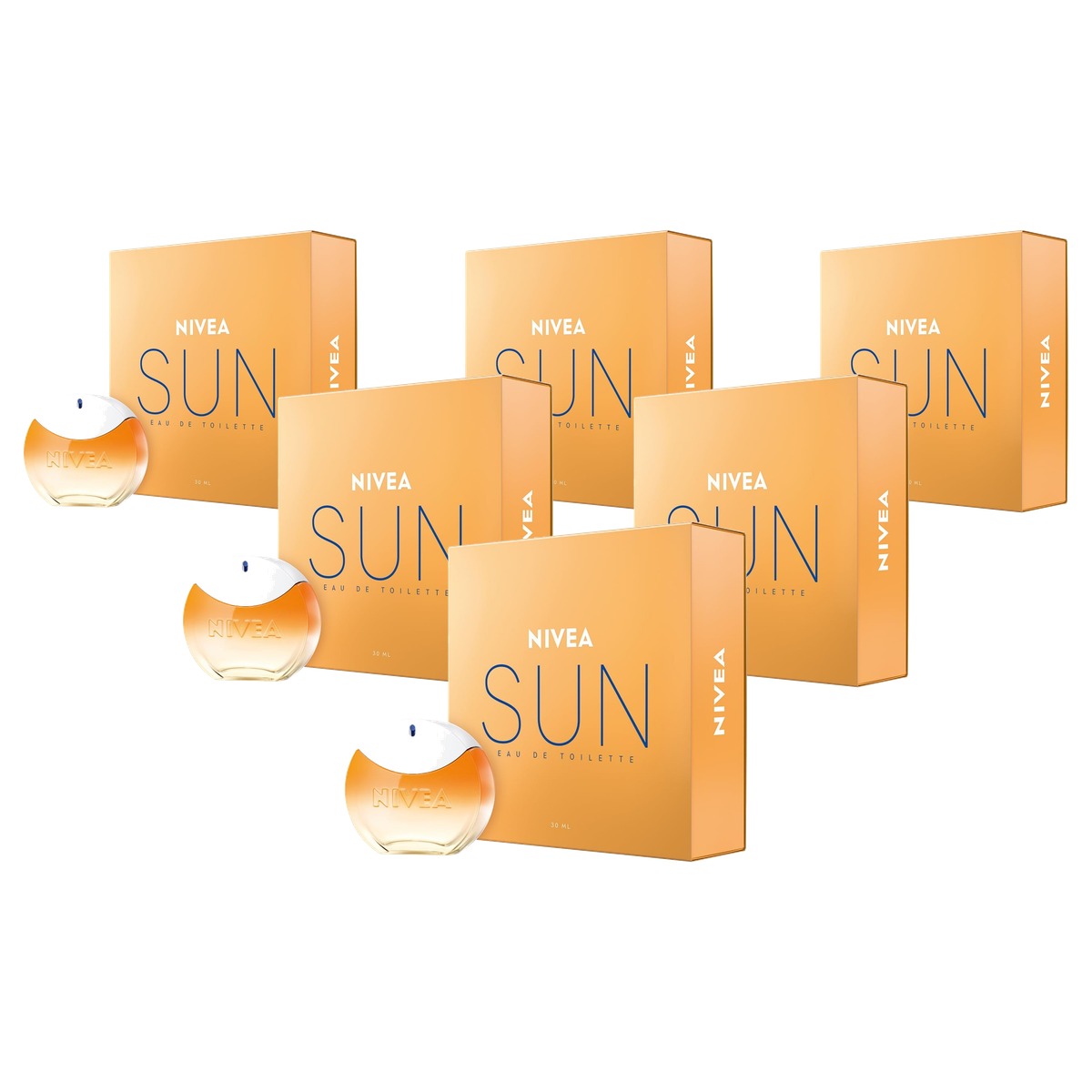 NIVEA Sun Eau de Toilette 6 x 30 ml - Voordeelverpakking