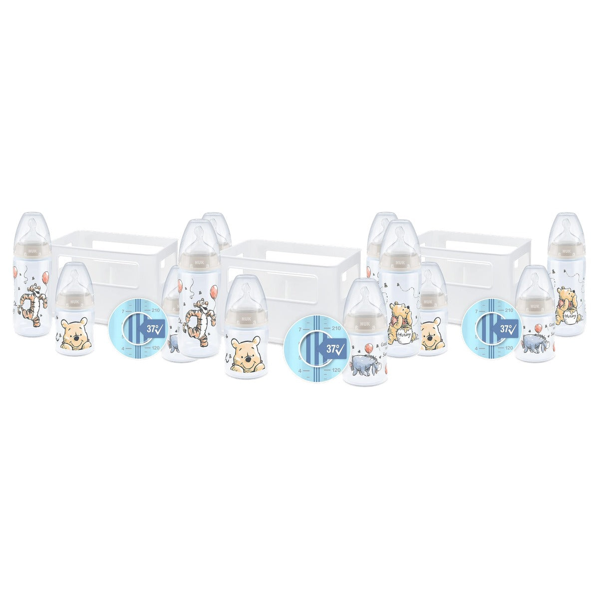 NUK First Choice+ starterset 4 flessen 150 & 3 x 300 ml - Voordeelverpakking