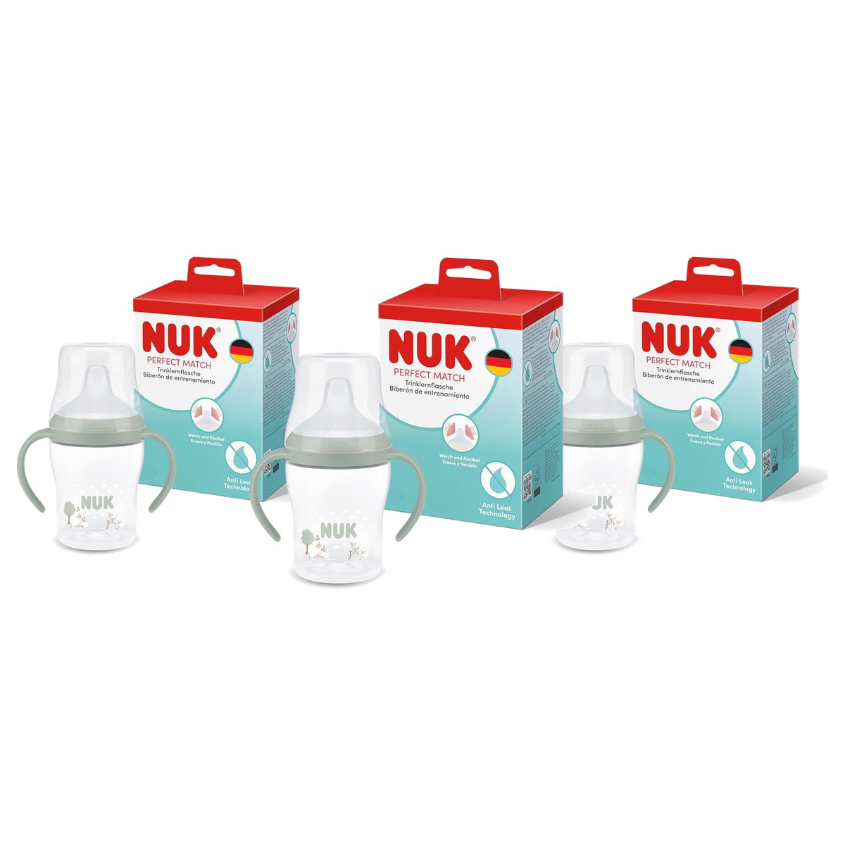 NUK Perfect Match Drinkfles 6+ maanden 150 ml 1 stuk 3 x 150 ml - Voordeelverpakking