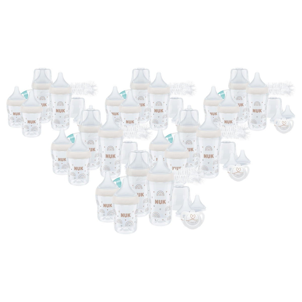 NUK Perfect Match Perfect Start babyflessenset 6 x 9 stuks - Voordeelverpakking