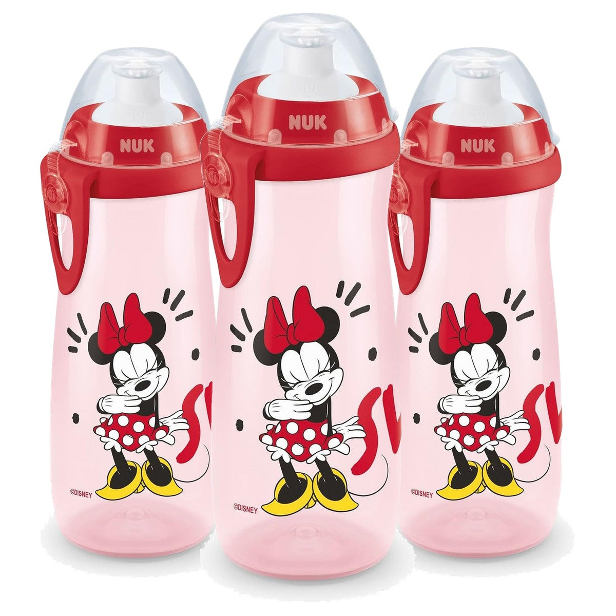 NUK Sports Cup Drinkfles Disney Minnie Mouse 3 x 450 ml - Voordeelverpakking
