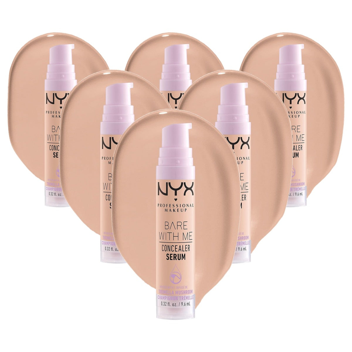 NYX PROFESSIONAL MAKEUP Bare With Me Concealer Serum Light 9,6 ml - 6 stuks