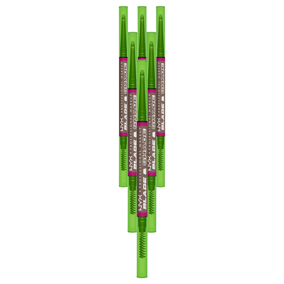 NYX PROFESSIONAL MAKEUP Blade & Shade Nano Cool Ash Brown - 6 stuks