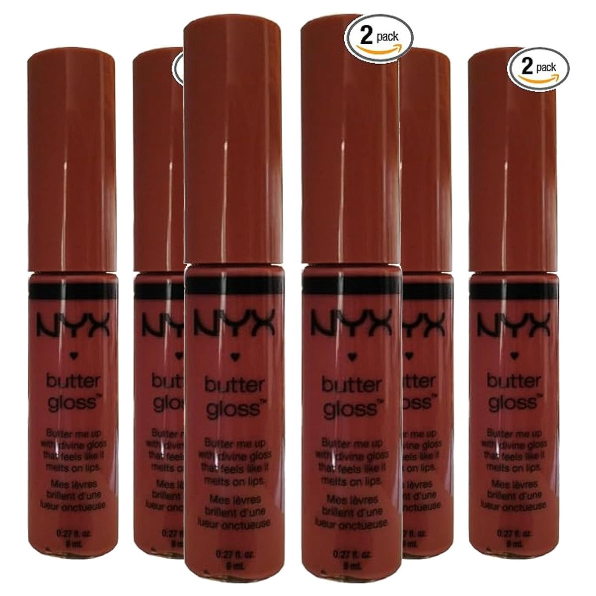 NYX PROFESSIONAL MAKEUP Boter Gloss 05 crème brûlée verpakking van 2 - 3 stuks