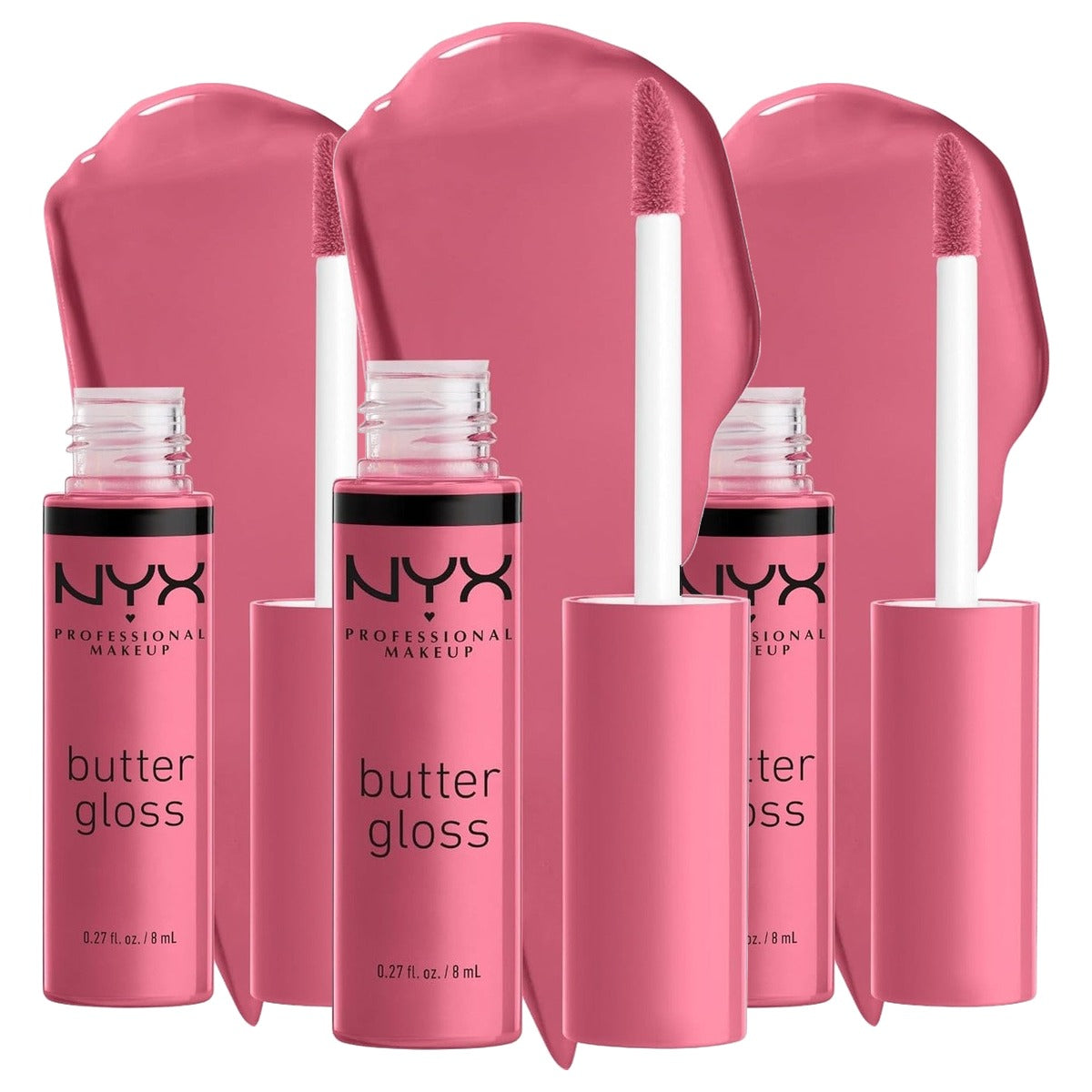 NYX PROFESSIONAL MAKEUP Boter Gloss 15 Angel Food Cake - 3 stuks