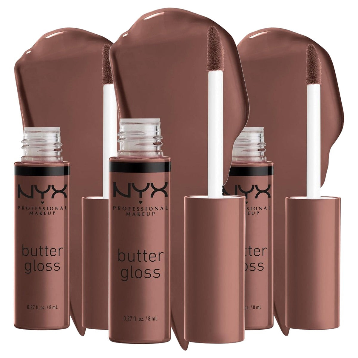NYX PROFESSIONAL MAKEUP Boter Gloss 17 Ginger Snap 3 stuks