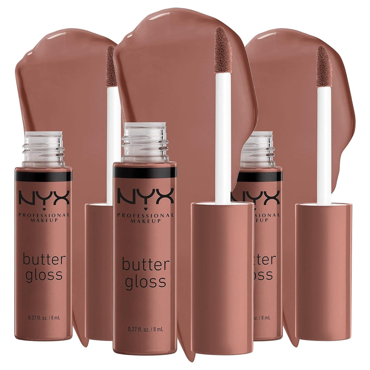 NYX PROFESSIONAL MAKEUP Boter Gloss 46 Butterscotch - 3 stuks