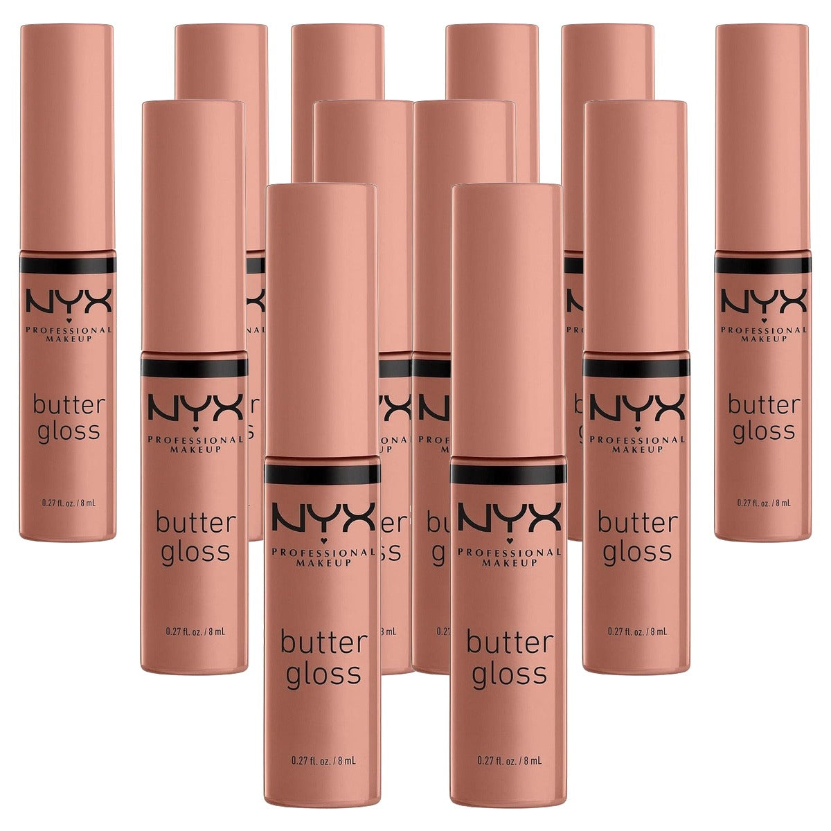 NYX PROFESSIONAL MAKEUP Butter Gloss 2 x nr. 14 Madeline - 6 stuks