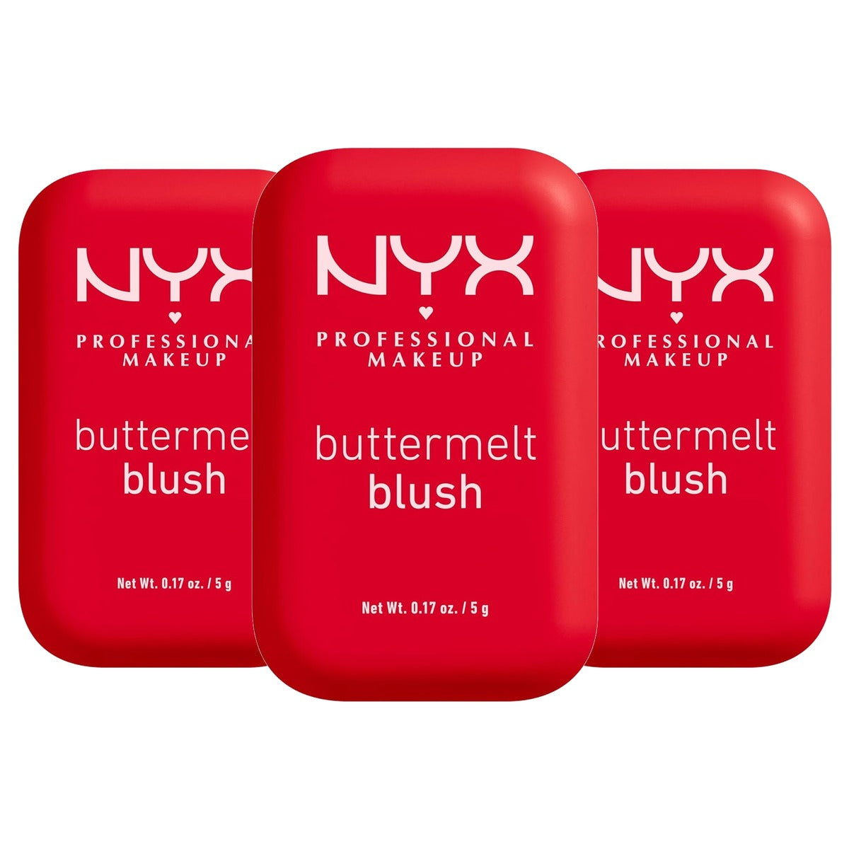 NYX PROFESSIONAL MAKEUP Buttermelt Blush Butta Cherry Pop - 3 stuks