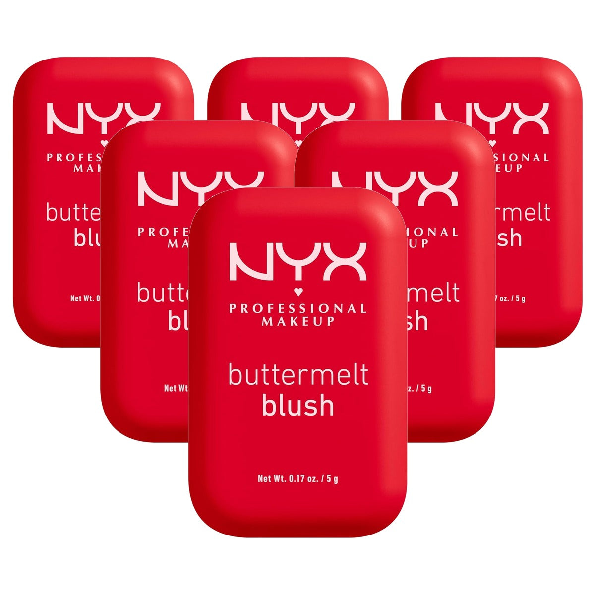 NYX PROFESSIONAL MAKEUP Buttermelt Blush Butta Cherry Pop 6 stuks