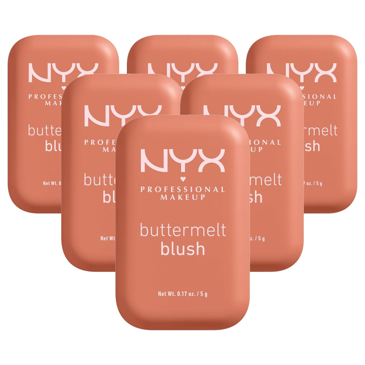 NYX PROFESSIONAL MAKEUP Buttermelt Blush Butta Sunset Sorbet 6 stuks