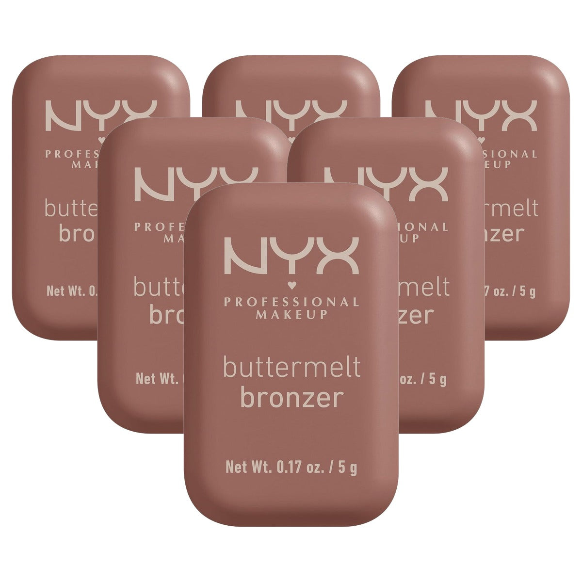 NYX PROFESSIONAL MAKEUP Buttermelt Bronzer Butta Biscuit 5 g - 6 stuks