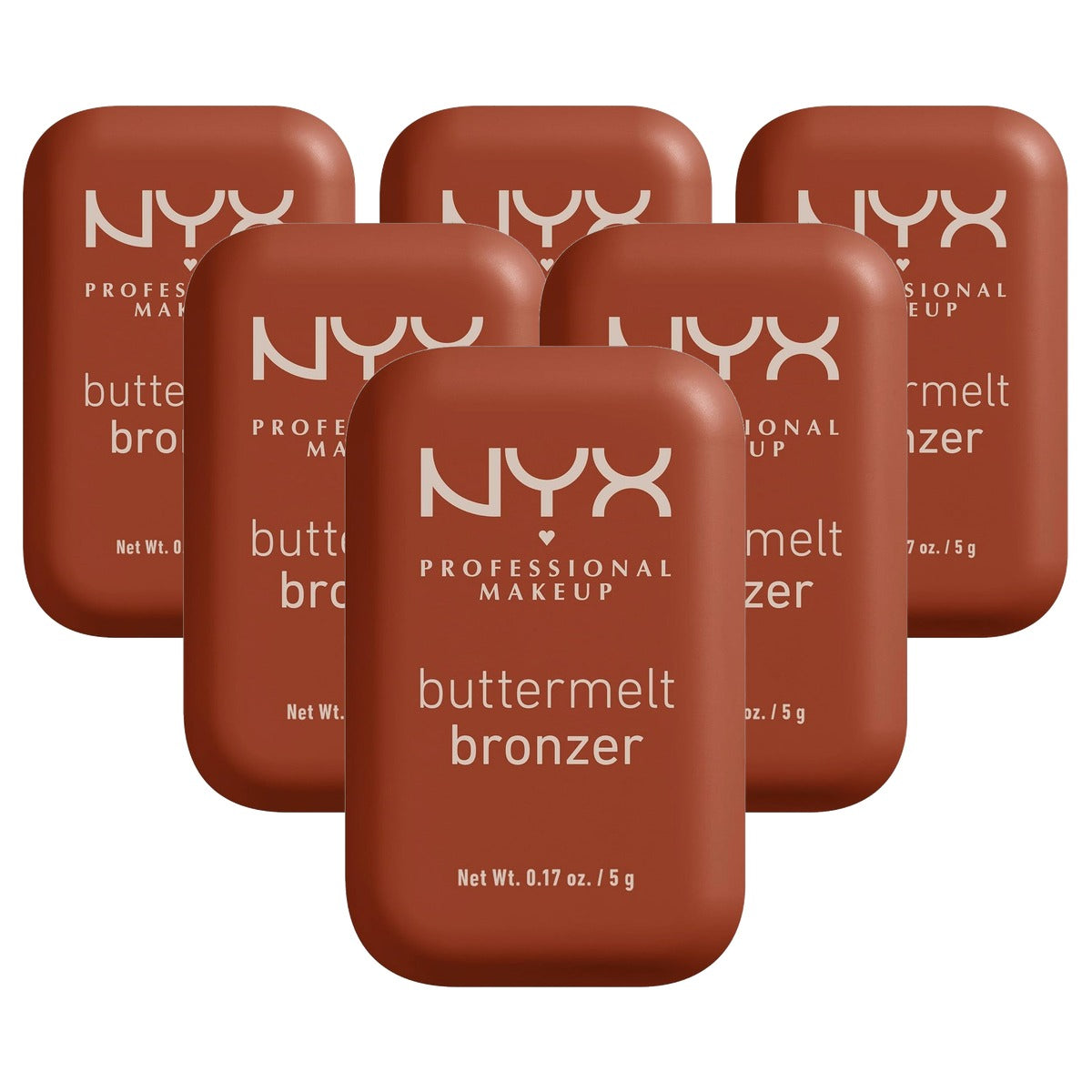 NYX PROFESSIONAL MAKEUP Buttermelt Bronzer BUTTA MATCH - 6 stuks