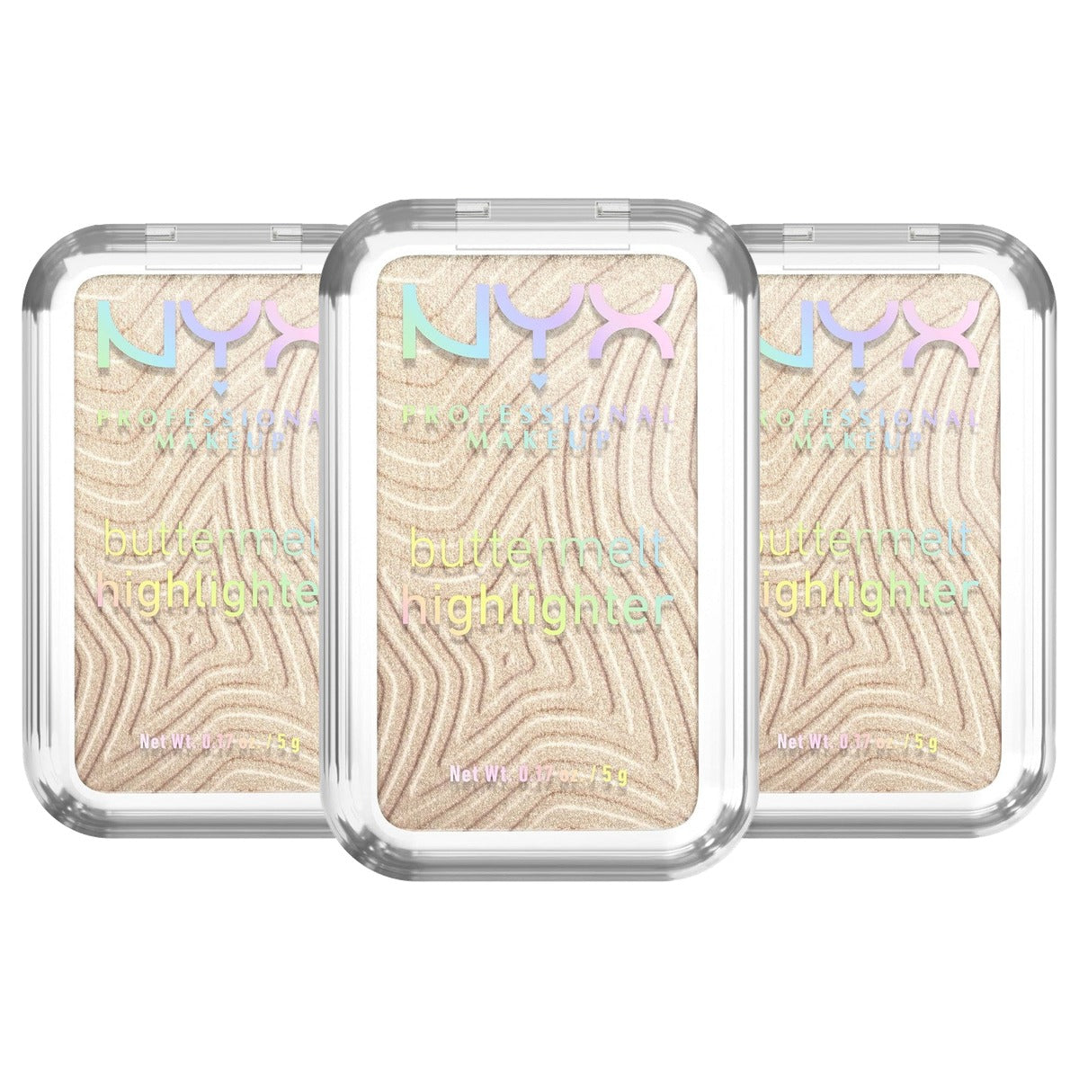 NYX PROFESSIONAL MAKEUP Buttermelt Highlighter Bright And Butta 5 g - 3 stuks