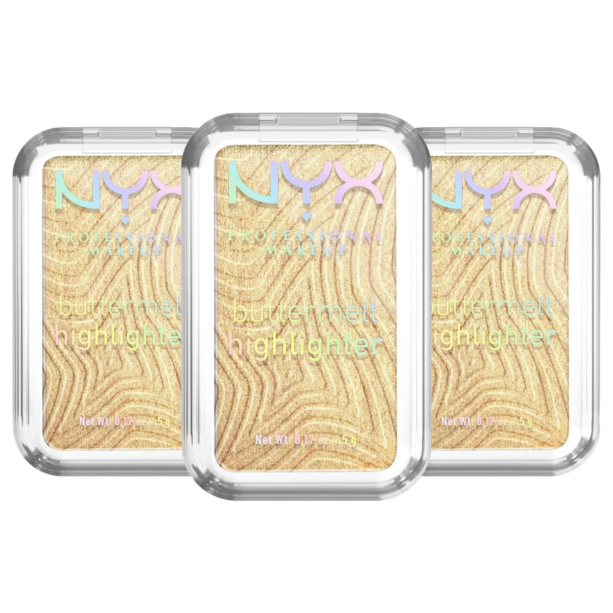 NYX PROFESSIONAL MAKEUP Buttermelt Highlighter Butta Than Gold 5 g - 3 stuks