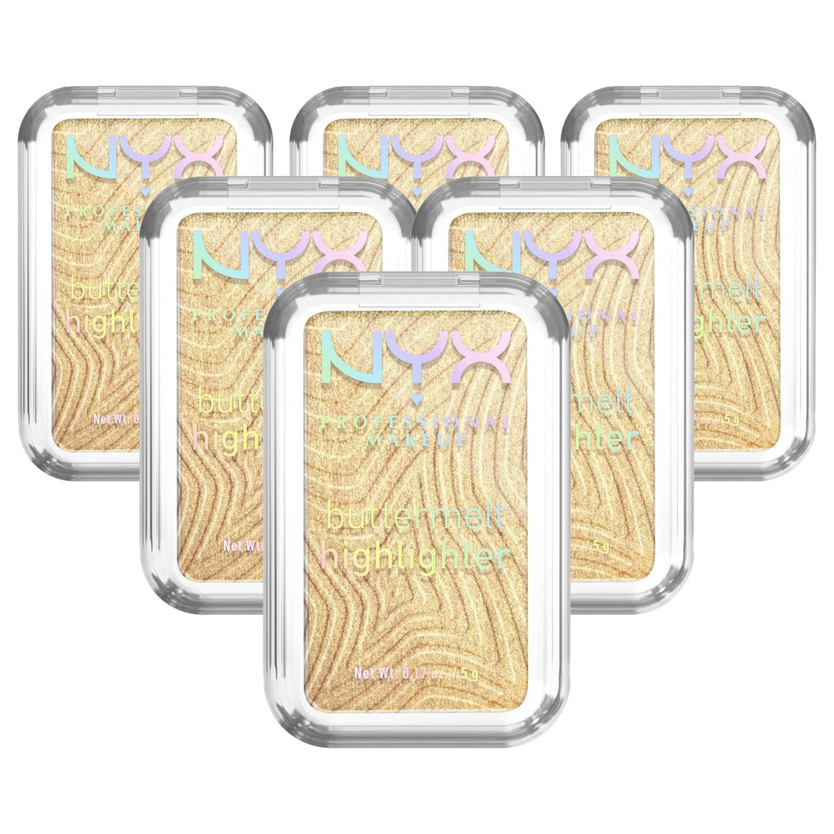 NYX PROFESSIONAL MAKEUP Buttermelt Highlighter Butta Than Gold 5 g - 6 stuks