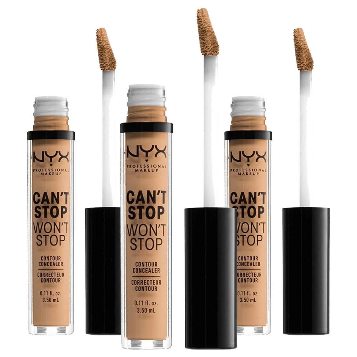 NYX PROFESSIONAL MAKEUP Can't Stop Won't Stop Concealer 3,5 ml - 3 stuks