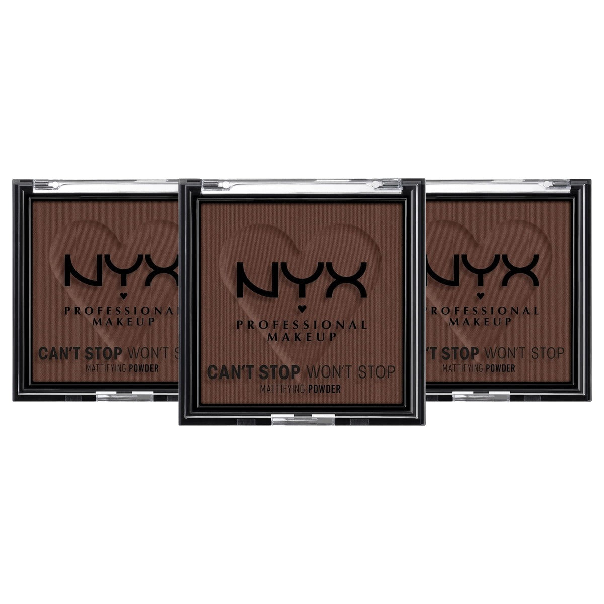 NYX PROFESSIONAL MAKEUP Can't Stop Won't Stop Mattifying Powder Rich - 3 stuks