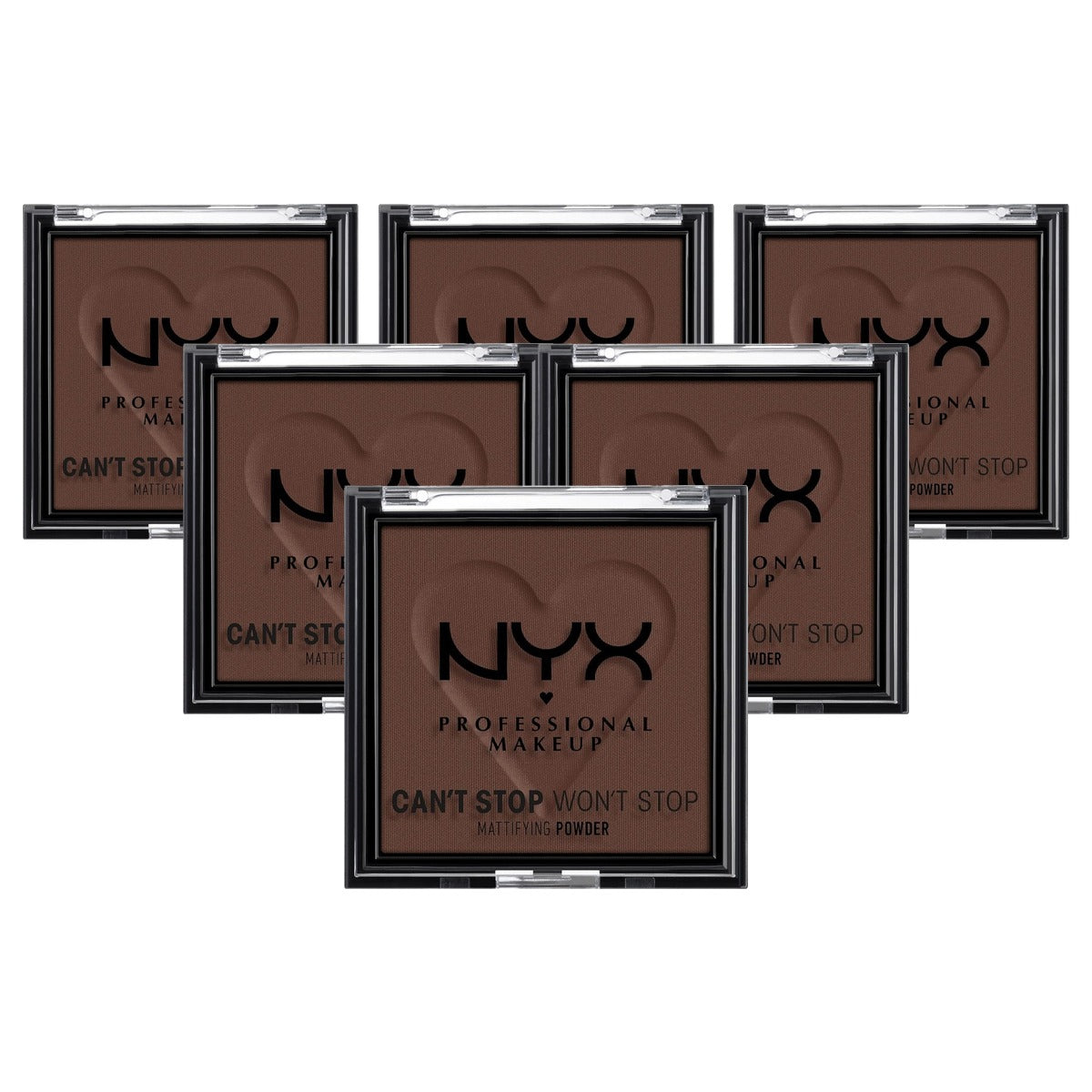 NYX PROFESSIONAL MAKEUP Can't Stop Won't Stop Mattifying Powder Rich - 6 stuks