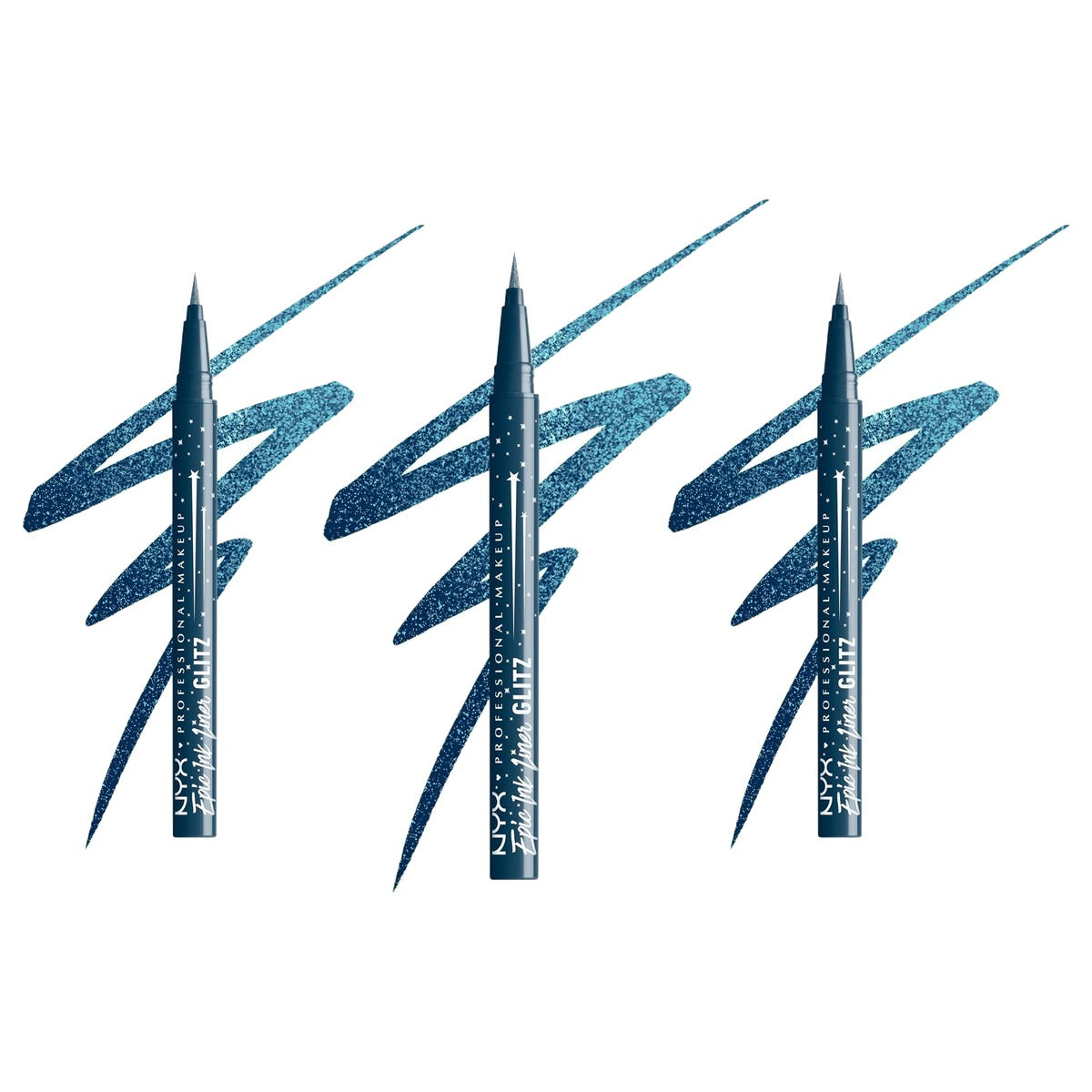 NYX PROFESSIONAL MAKEUP Epic Ink Liner Jeanz Denim Dazzle 1 ml - 3 stuks