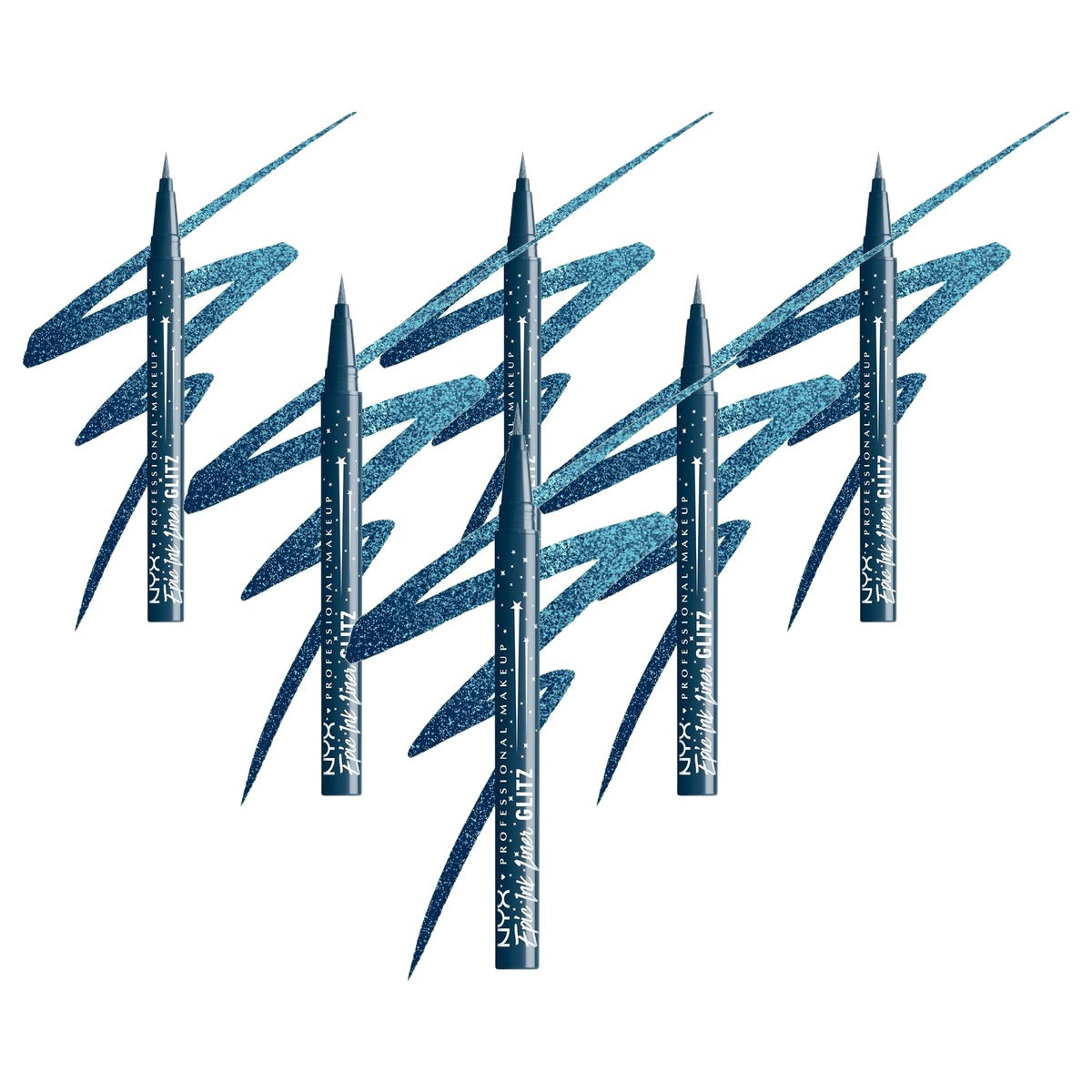NYX PROFESSIONAL MAKEUP Epic Ink Liner Jeanz Denim Dazzle 1 ml - 6 stuks