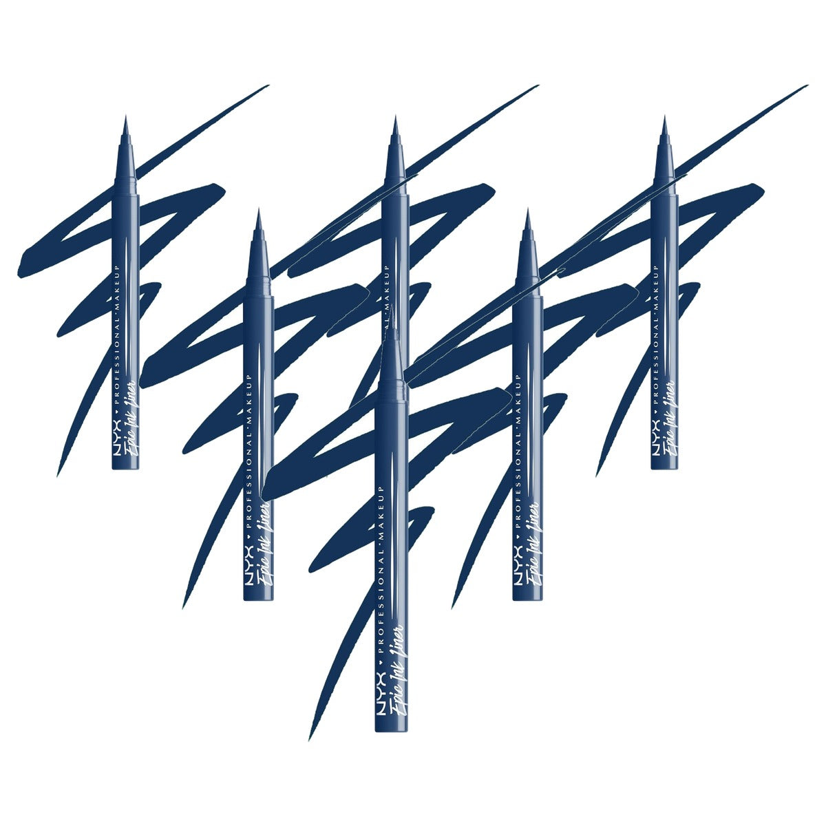 NYX PROFESSIONAL MAKEUP Epic Ink Liner Jeanz Mid(Night) Rise 1 ml - 6 stuks