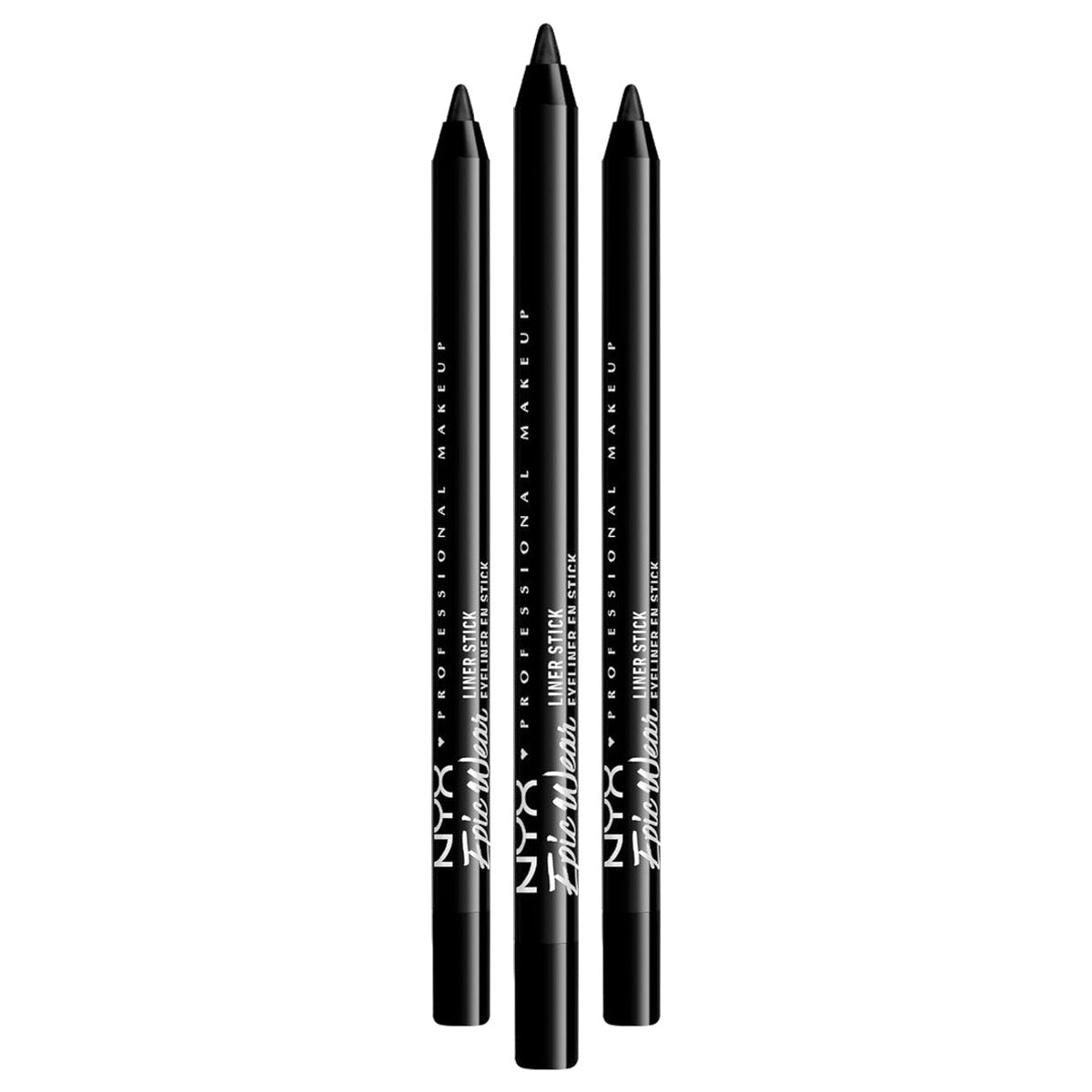 NYX PROFESSIONAL MAKEUP Epic Wear Liner Sticks Pitch Black - 3 stuks