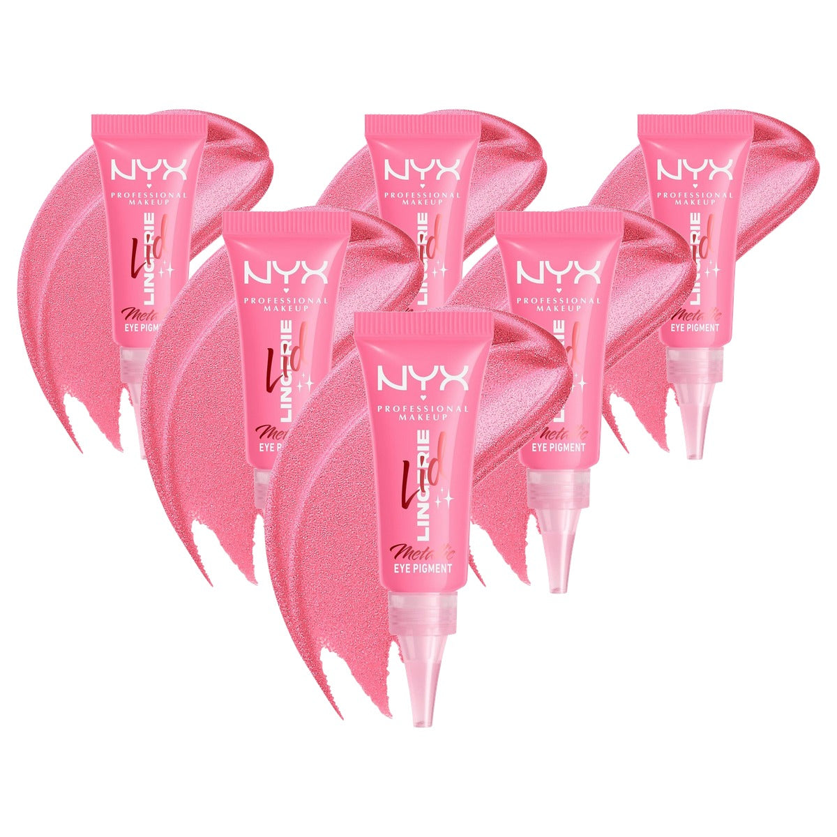 NYX PROFESSIONAL MAKEUP Eye Pigment Push Up Pink 08, 1 stuk - 6 stuks