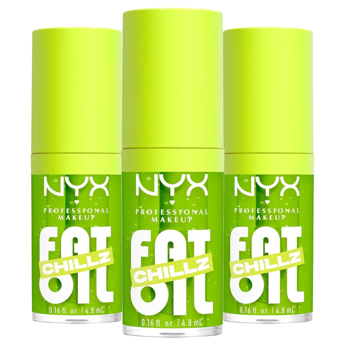 NYX PROFESSIONAL MAKEUP Fat Oil Chillz Kiwi Freezie 4,8 ml - 3 stuks