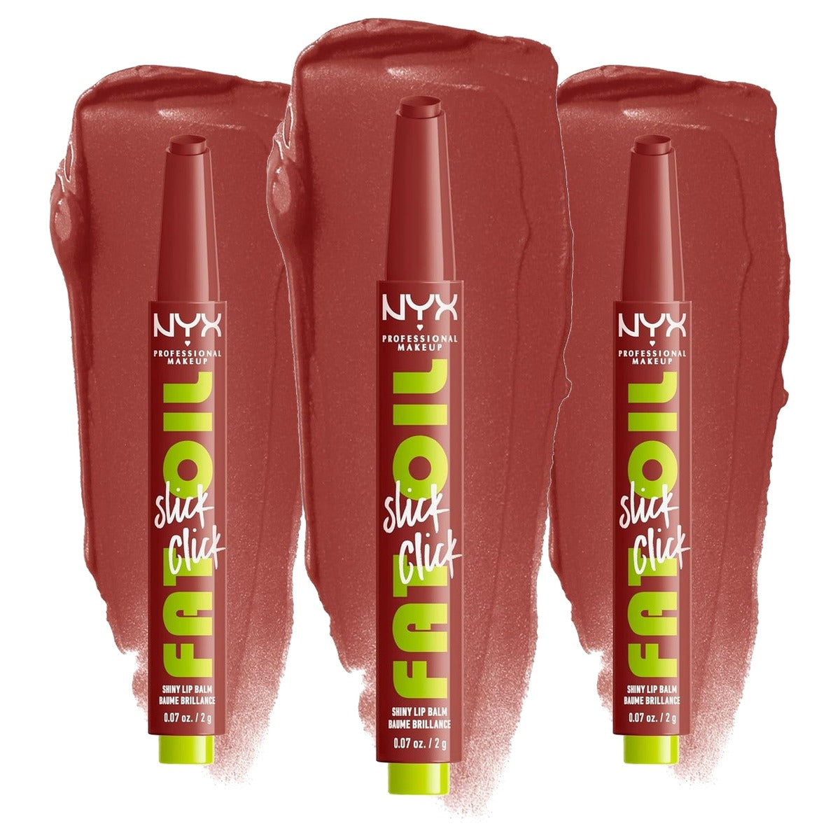 NYX PROFESSIONAL MAKEUP Fat Oil Slick Click Going Viral - 3 stuks