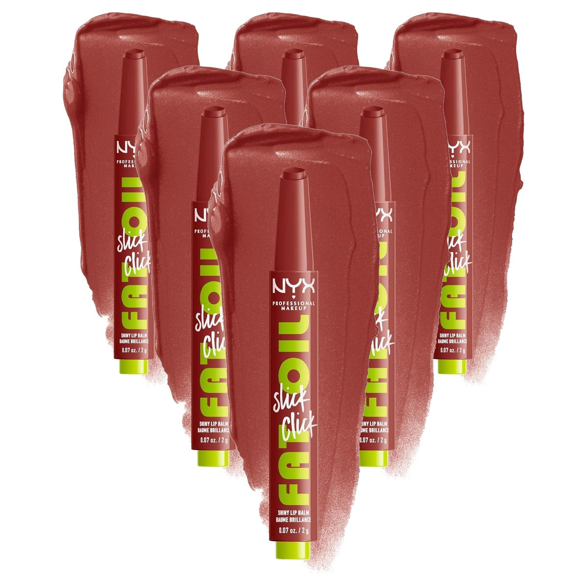 NYX PROFESSIONAL MAKEUP Fat Oil Slick Click Going Viral 6 stuks