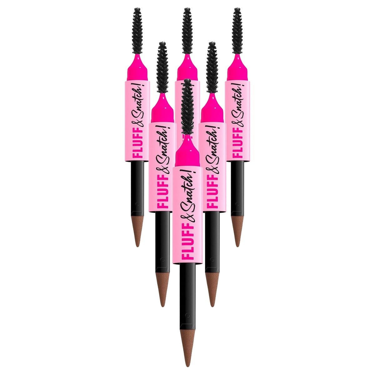 NYX PROFESSIONAL MAKEUP Fluff & Snatch Brow Powder Pen 02 taupe 6 stuks