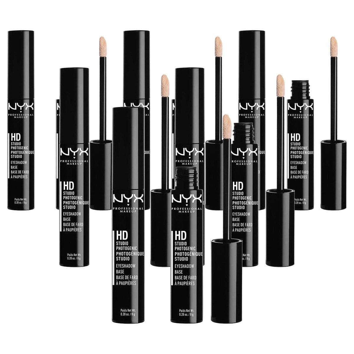 NYX PROFESSIONAL MAKEUP High Definition Eye Shadow Base 2 x 8 g - 6 stuks