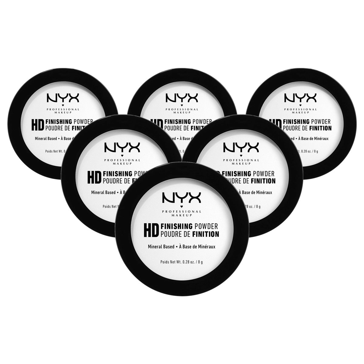 NYX PROFESSIONAL MAKEUP High Definition Finishing Powder 8 gram - 6 stuks