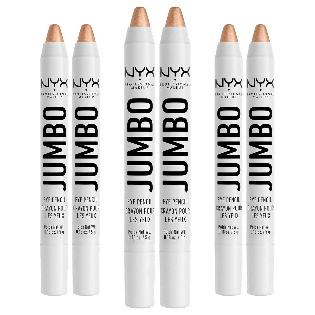 NYX PROFESSIONAL MAKEUP Jumbo Eye Pencil Frosting 5 g (2 stuks) - 3 stuks