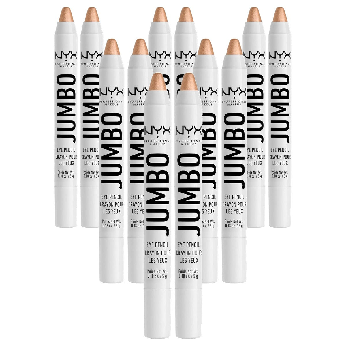 NYX PROFESSIONAL MAKEUP Jumbo Eye Pencil Frosting 5 g - 6 stuks