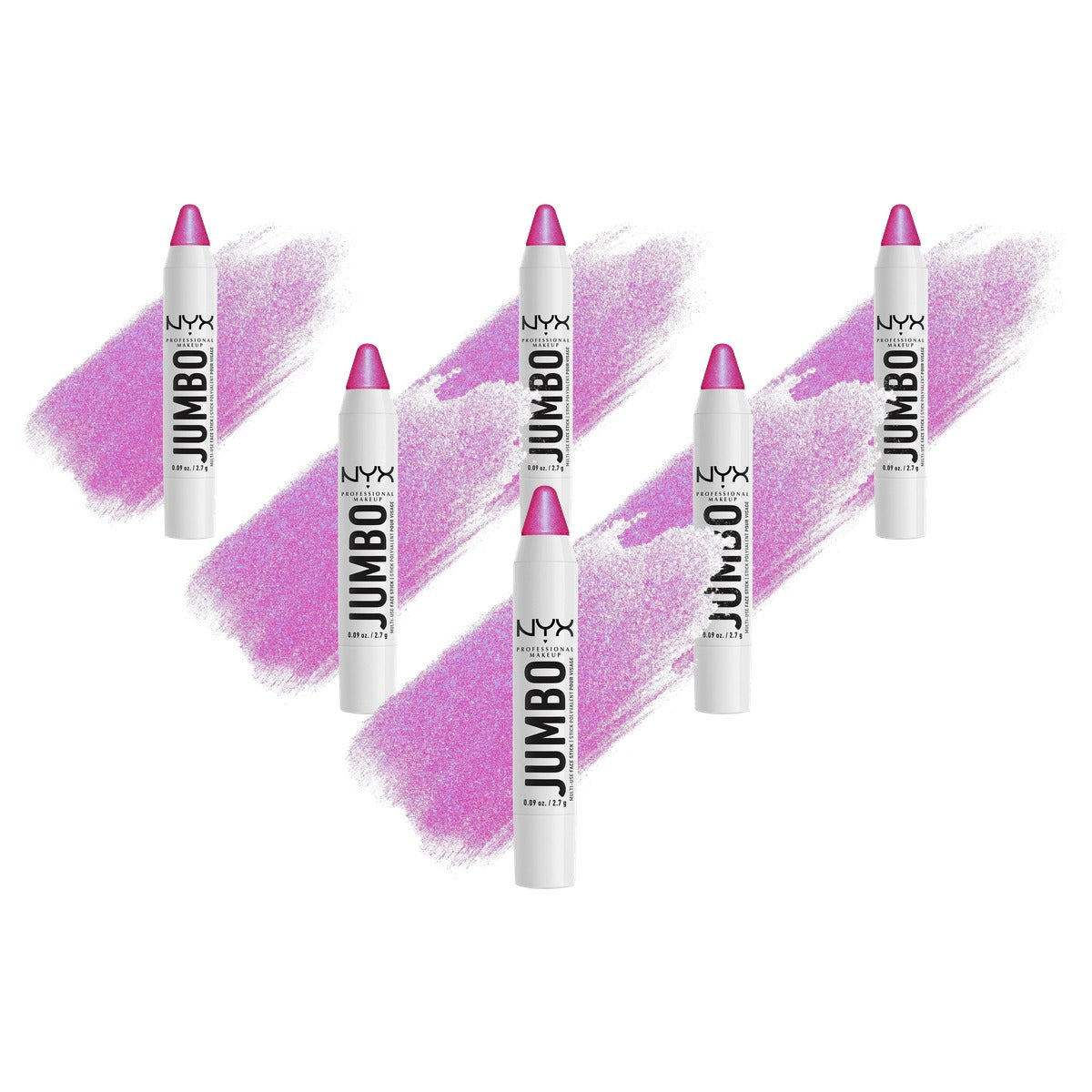 NYX PROFESSIONAL MAKEUP Jumbo Highlighter Pencil Blueberry Muffin 6 stuks