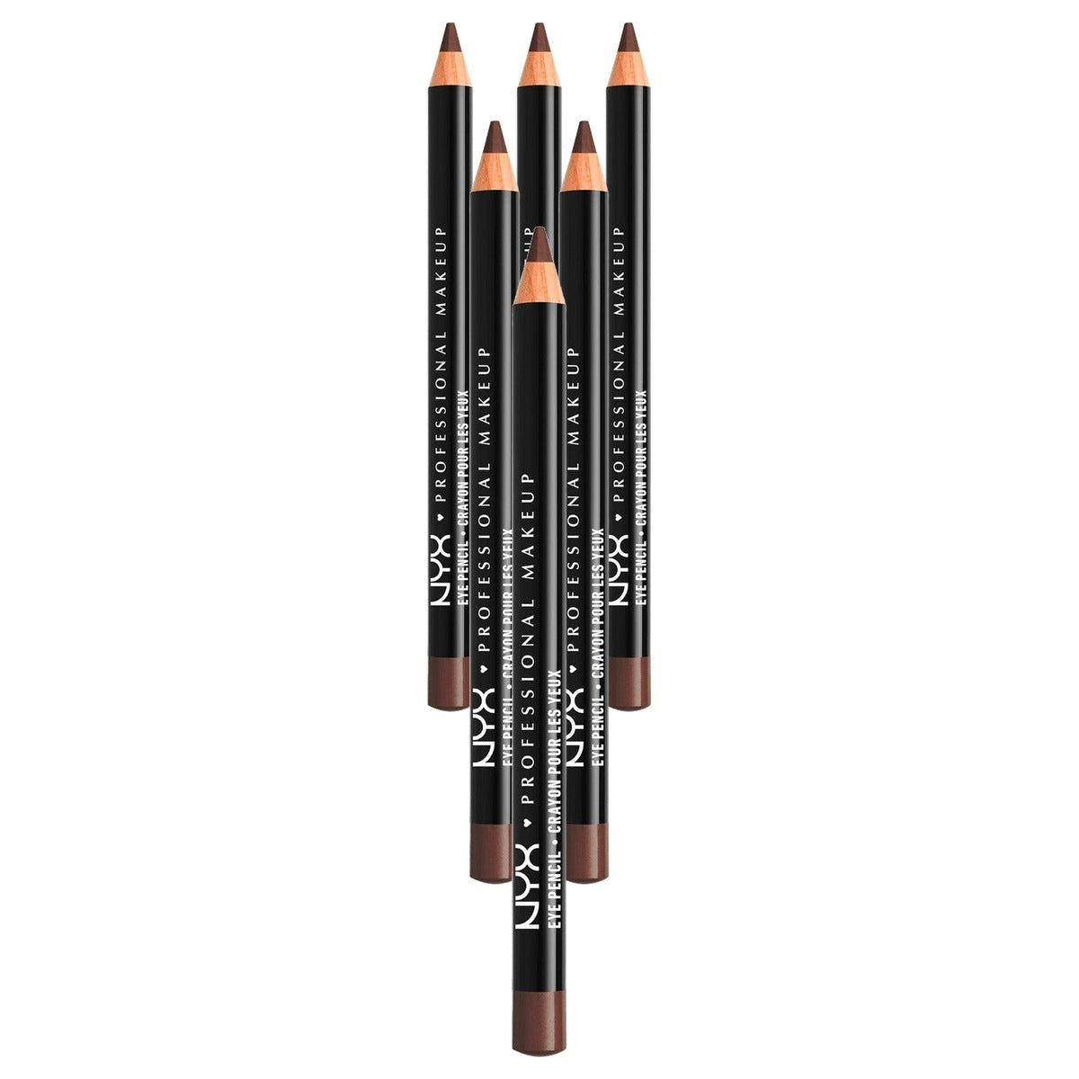 NYX PROFESSIONAL MAKEUP Kajal Slim Eye Pencil 903 Donkerbruin - 6 stuks