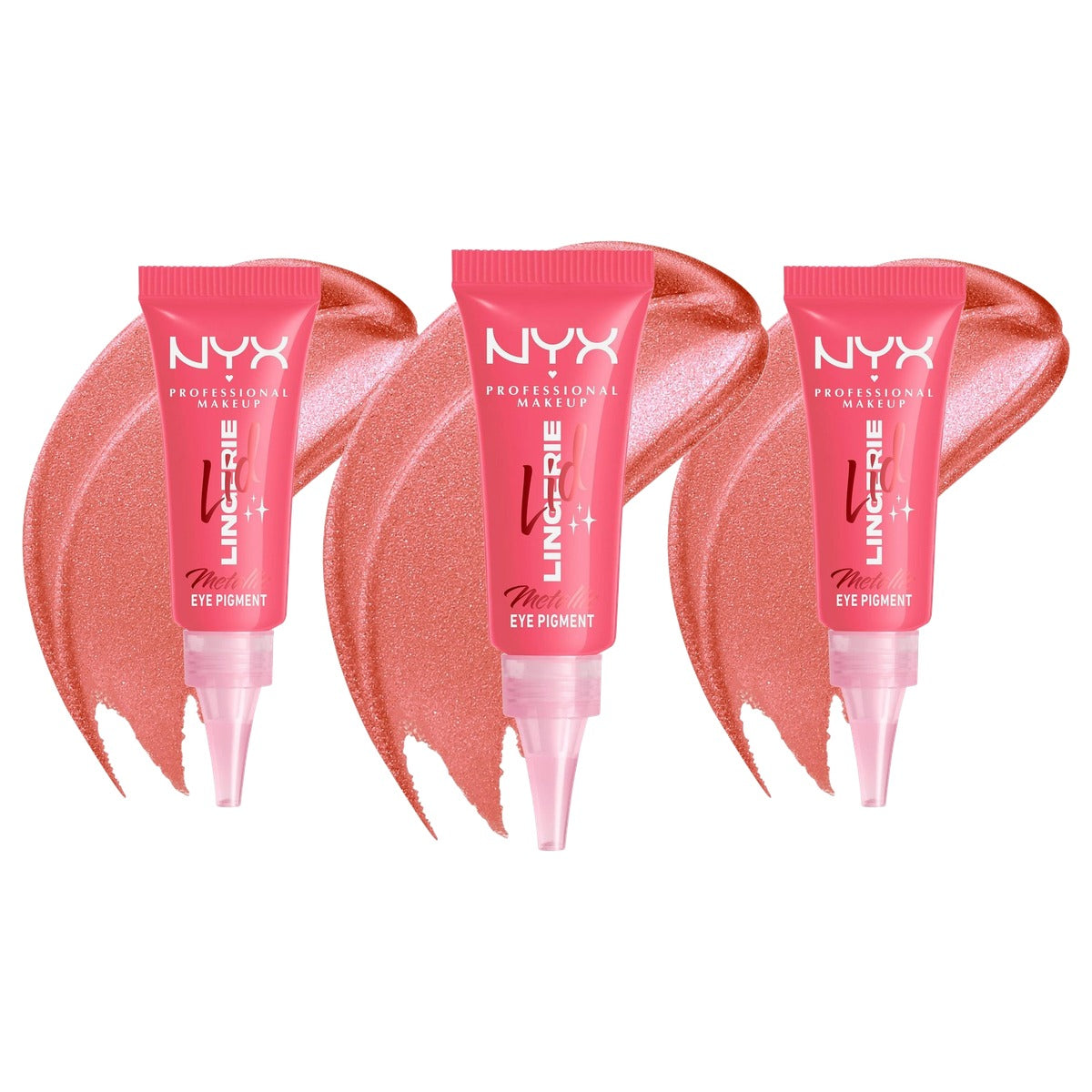 NYX PROFESSIONAL MAKEUP Lid Lingerie Cheeky Coral 09 1 count - 3 stuks