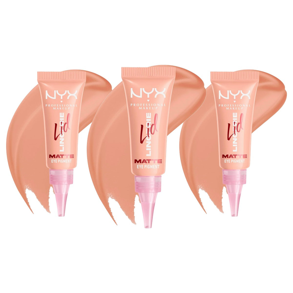 NYX PROFESSIONAL MAKEUP Lid Lingerie Cream Eye Pigment 1 count - 3 stuks