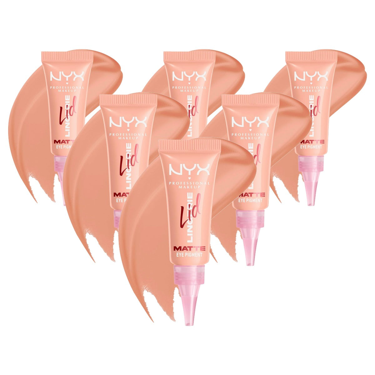 NYX PROFESSIONAL MAKEUP Lid Lingerie Cream Eye Pigment 1 count - 6 stuks