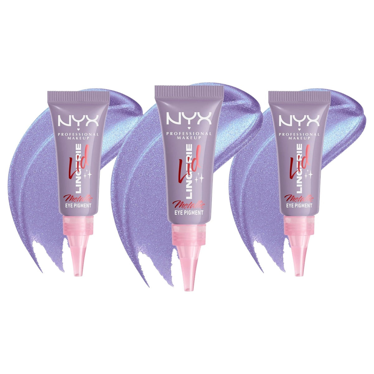 NYX PROFESSIONAL MAKEUP Lid Lingerie Lacy Lilac 10 - 3 stuks