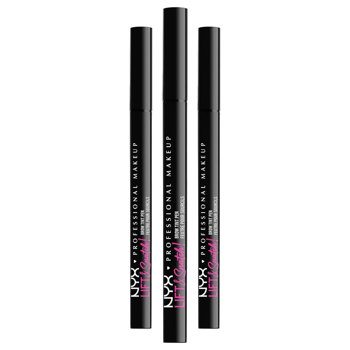 NYX PROFESSIONAL MAKEUP Lift n Snatch Brow Tint Pen zwart 3 stuks