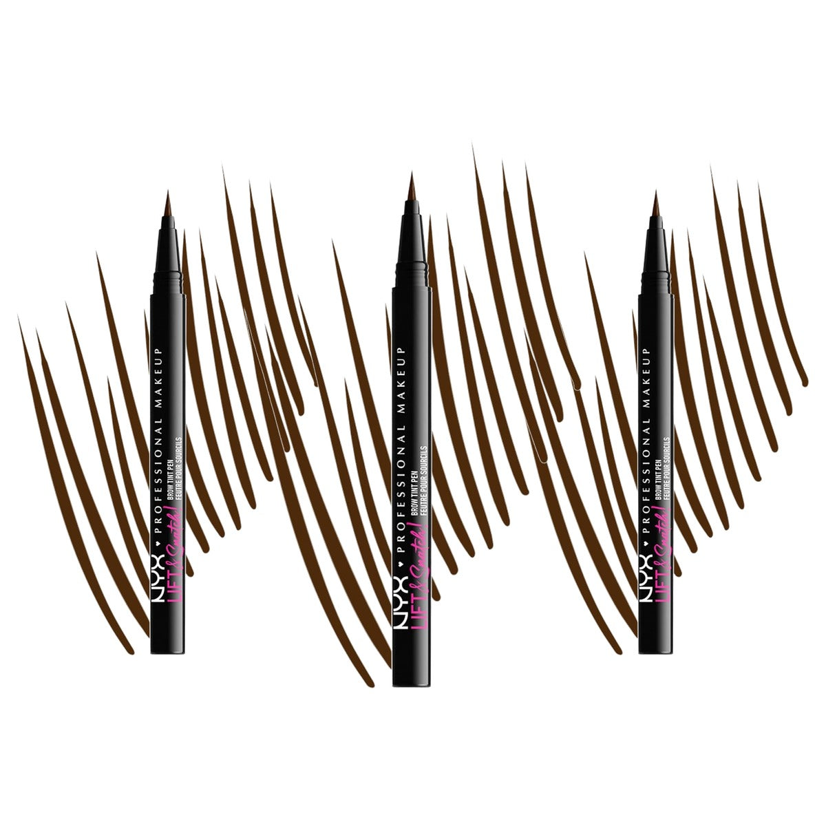 NYX PROFESSIONAL MAKEUP Lift & Snatch Brow Tint Pen 08 Espresso - 3 stuks