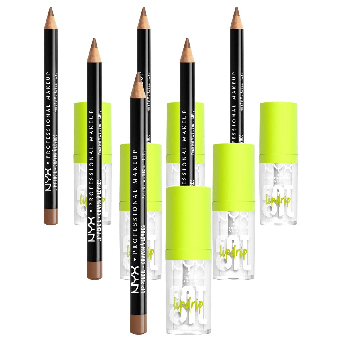 NYX PROFESSIONAL MAKEUP Lip Artist Kit Nude Truffle & My Main - 6 stuks