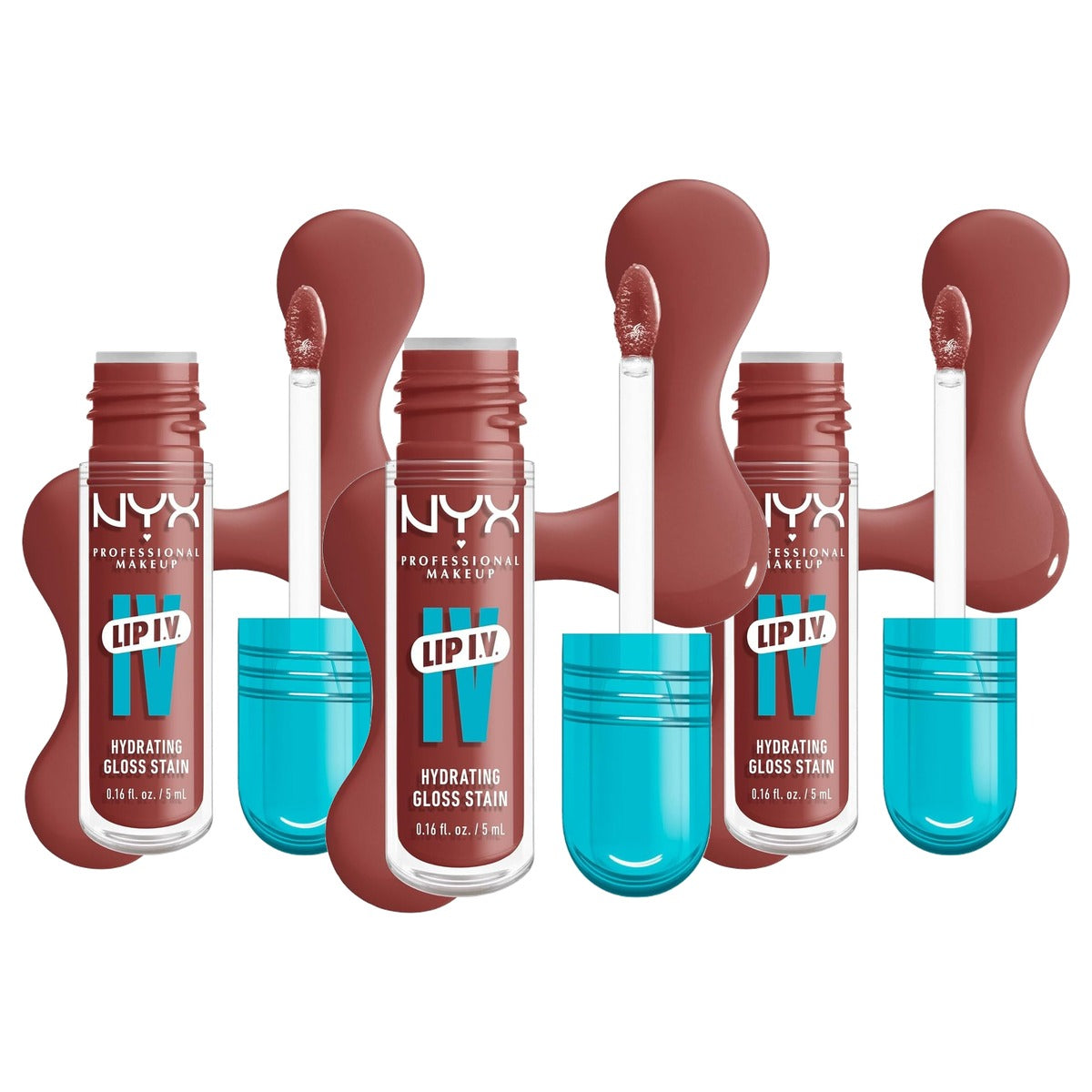 NYX PROFESSIONAL MAKEUP Lip IV Hydrating Gloss Stain Hydra Honey 3 stuks