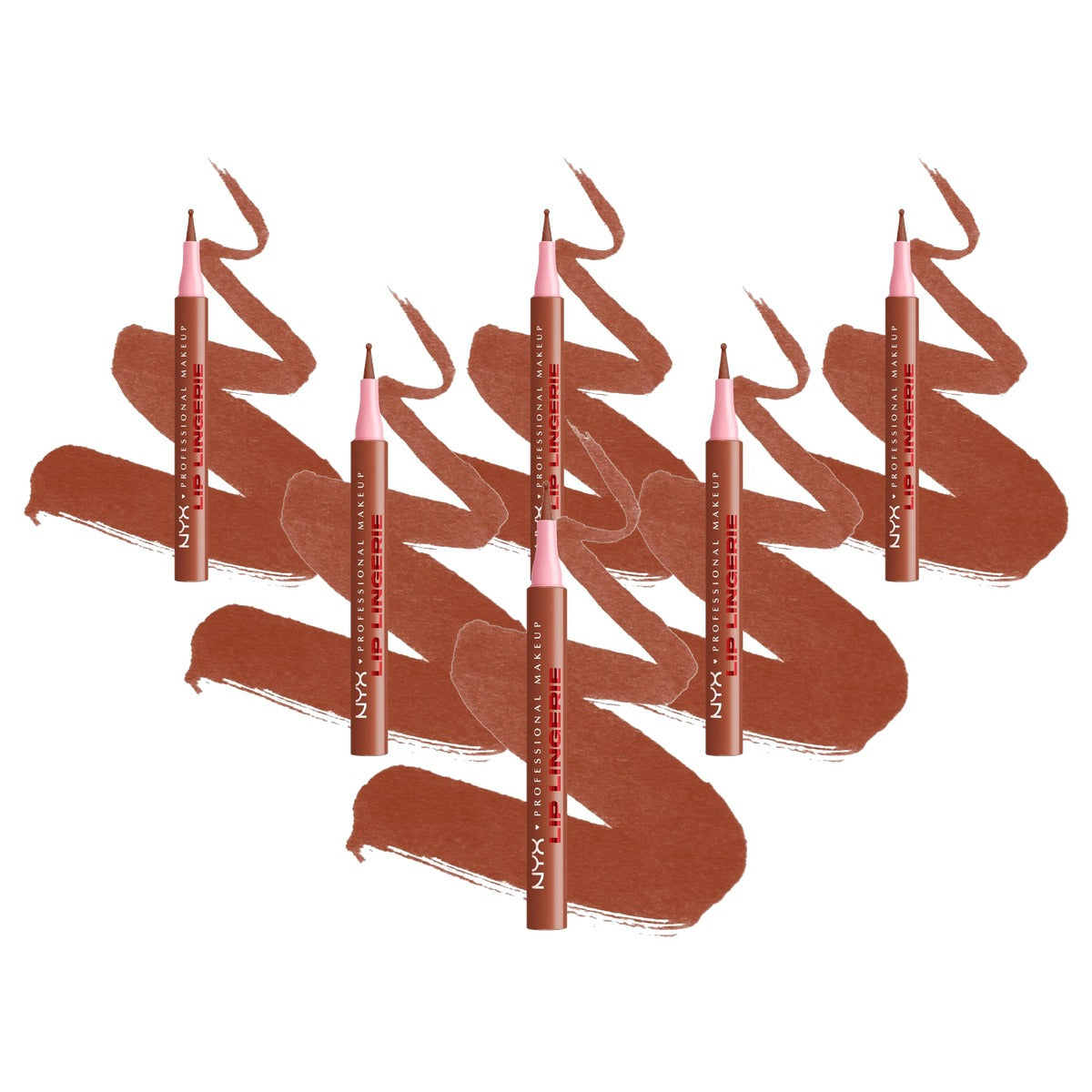 NYX PROFESSIONAL MAKEUP Lip Lingerie Lipliner Stain Naughty Nude - 6 stuks