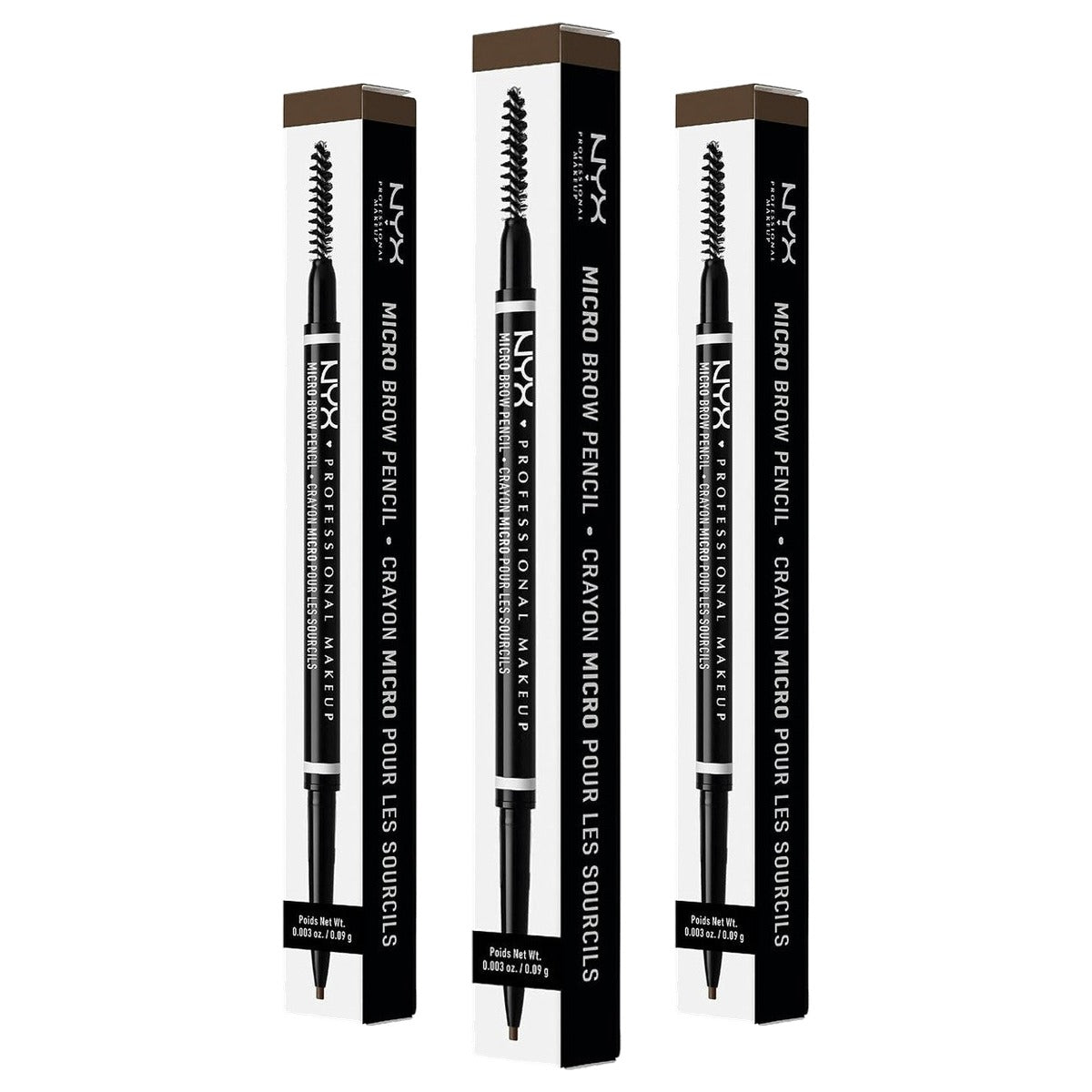 NYX PROFESSIONAL MAKEUP Micro Brow Pencil 05 asbruin - 3 stuks