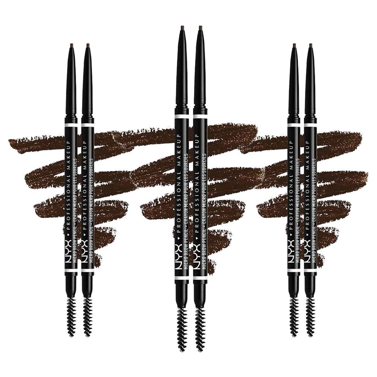 NYX PROFESSIONAL MAKEUP Micro Brow Pencil 2 x 07 espresso - 3 stuks
